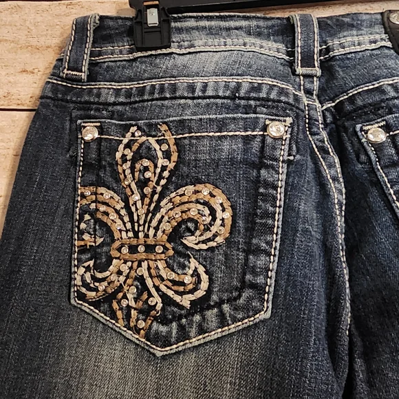 Miss Me Women's Dark Blue Boot Cut Jeans - Picture 6 of 7